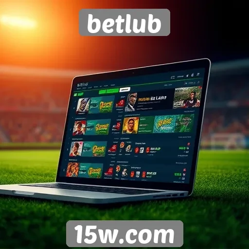 Explorando a interface amigável do site Betlub